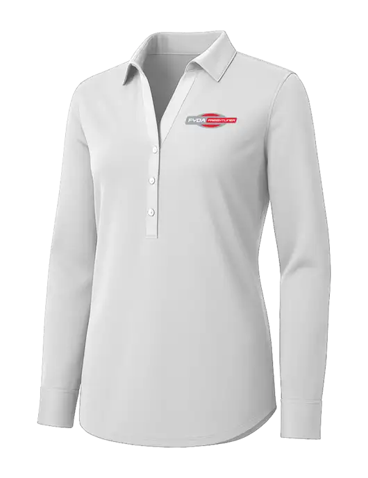 Womens White City Stretch Shirt w/FYDA Logo