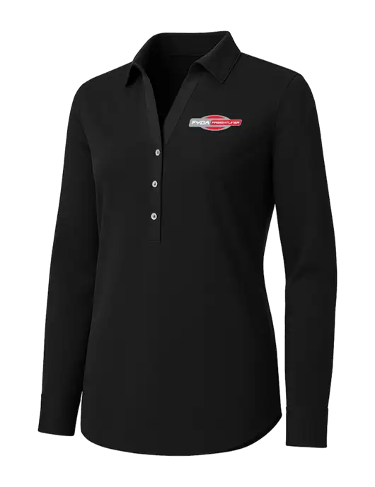 Womens Black City Stretch Shirt w/FYDA Logo