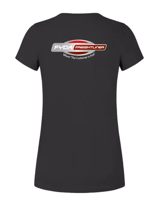 Womens Ring Spun Charcoal 4.5 oz T-Shirt w/FYDA Logo, FYDA Logo