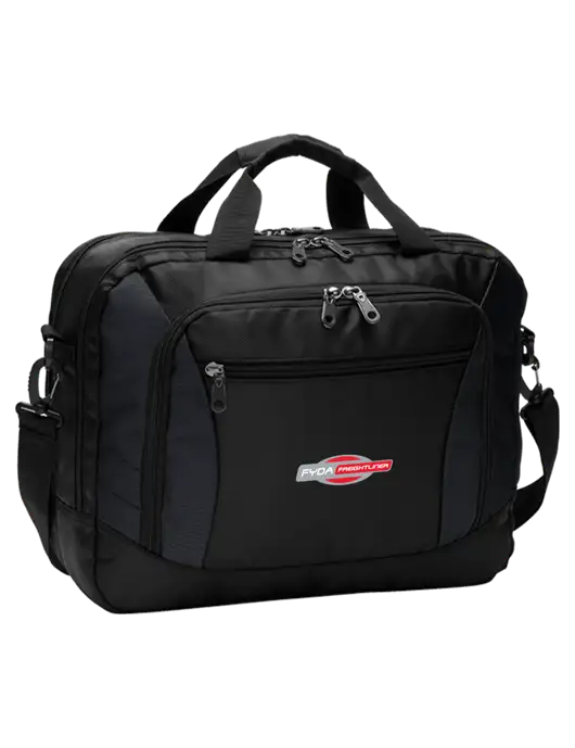 Commuter Black Laptop Briefcase w/FYDA Logo