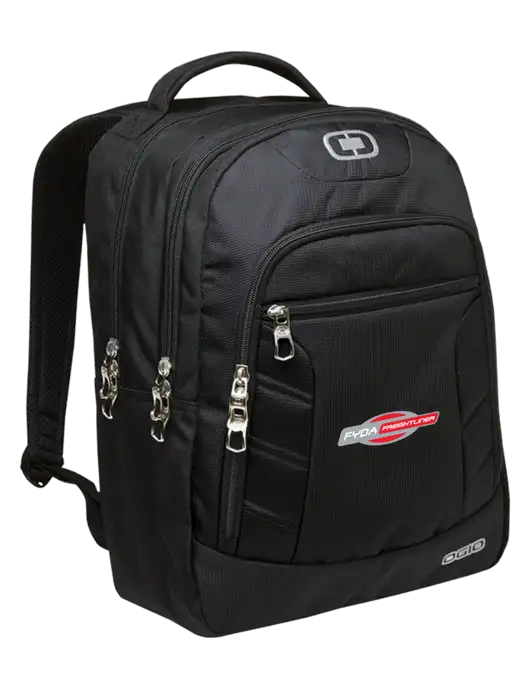OGIO Black/Silver Colton Laptop Backpack
 w/FYDA Logo