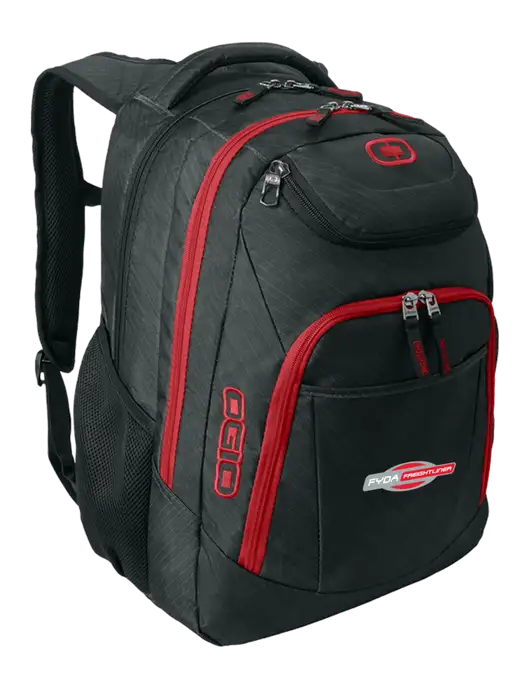 OGIO Dark Grey/Red Excelsior Laptop Backpack w/FYDA Logo