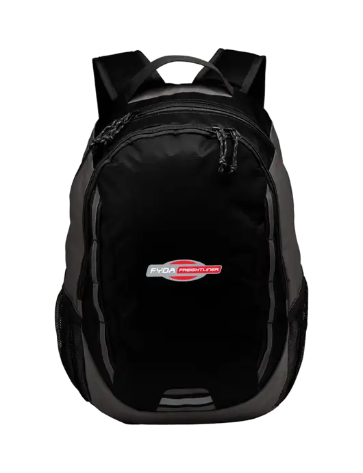 Ridge Black/Dark Charcoal Laptop Backpack w/FYDA Logo