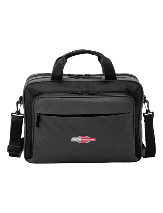 Travel Exec Graphite Heather/Black Laptop Briefcase w/FYDA Logo