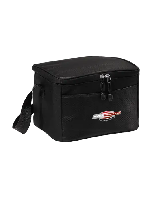 6 Can Black/Black Cube Cooler w/FYDA Logo