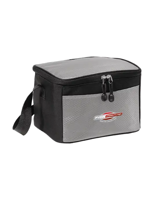 6 Can Grey/Black Cube Cooler w/FYDA Logo