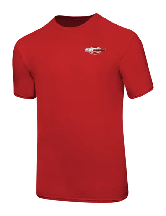 Ring Spun Red 4.5 oz T-Shirt w/FYDA Logo