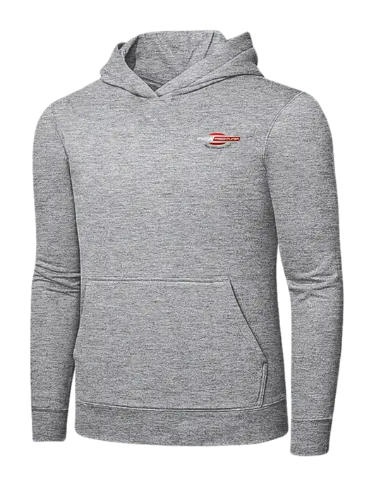 Light Grey Heather 7.8 oz Ring Spun Hooded Sweatshirt w/FYDA Logo