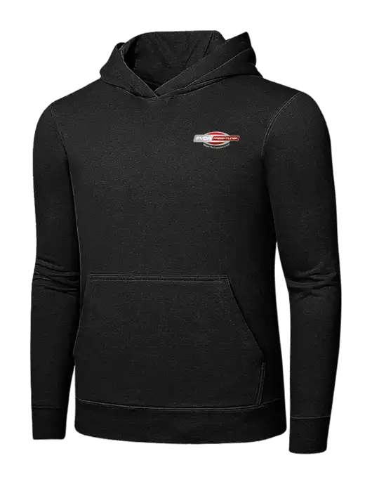 Jet Black 7.8 oz Ring Spun Hooded Sweatshirt w/FYDA Logo