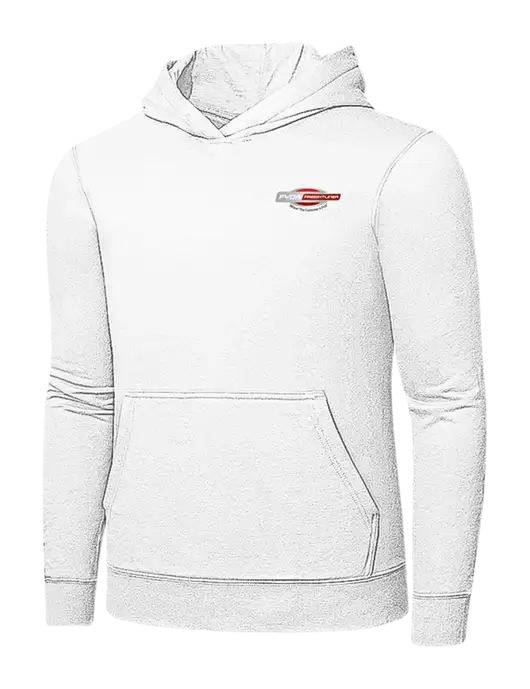 White 7.8 oz Ring Spun Hooded Sweatshirt w/FYDA Logo