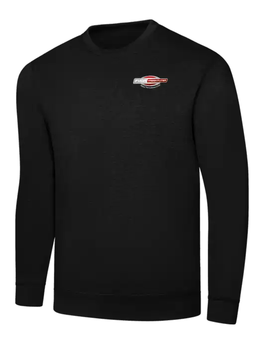 Black 7.8 oz Ring Spun Crew Sweatshirt w/FYDA Logo