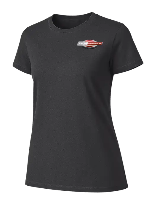 Womens Ring Spun Charcoal 4.5 oz T-Shirt w/FYDA Logo