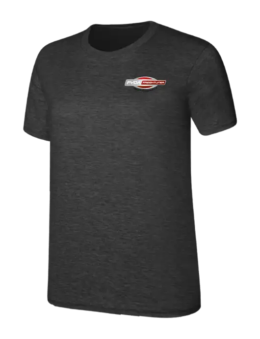 Womens Ring Spun Dark Heather Grey 4.5 oz T-Shirt w/FYDA Logo