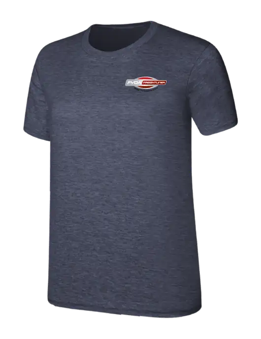Womens Ring Spun Heather Navy 4.5 oz T-Shirt w/FYDA Logo