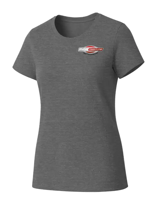 Womens Seriously Soft Grey Frost T-Shirt w/FYDA Logo
