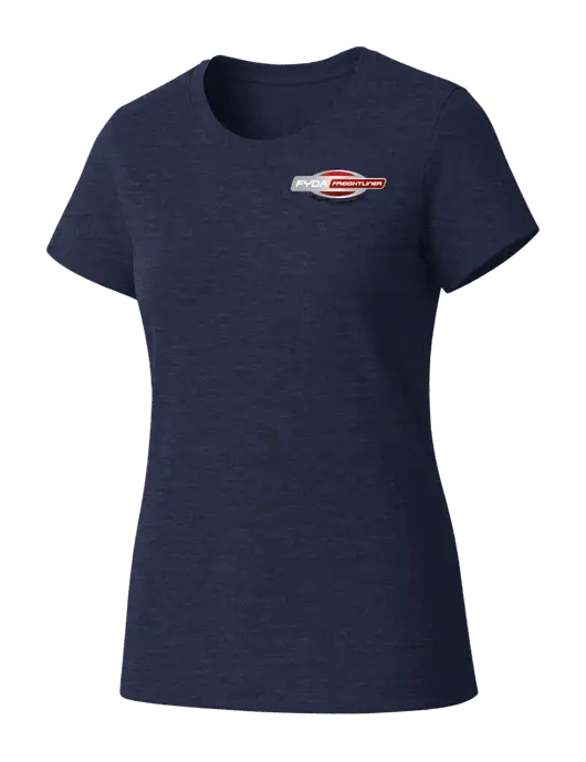 Womens Seriously Soft Heathered Navy T-Shirt w/FYDA Logo