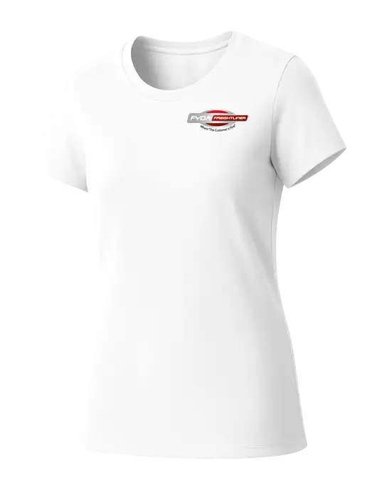 Womens Seriously Soft White T-Shirt w/FYDA Logo
