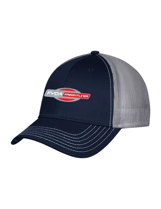 Navy & Grey Mesh Trucker Cap Snap Back w/FYDA Logo