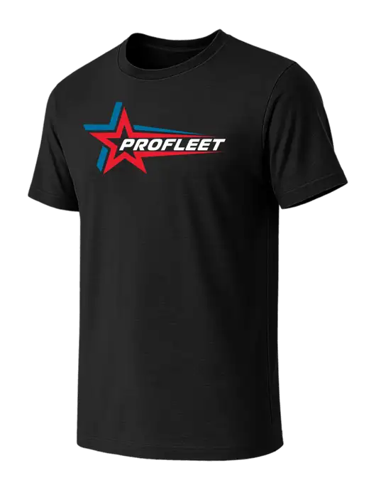 BELLA+CANVAS Black CVC Short Sleeve Tee w/ProFleet Logo