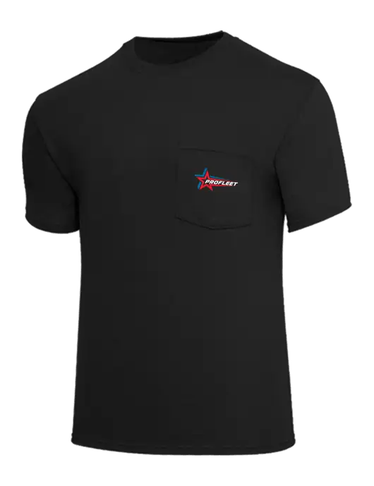 Core Blend Black Pocket T-Shirt w/ProFleet Logo