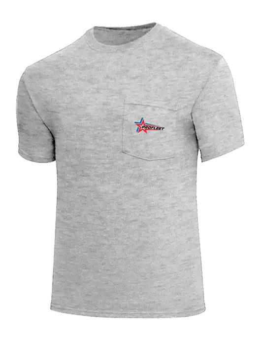 Core Blend Light Grey Heather Pocket T-Shirt w/ProFleet Logo
