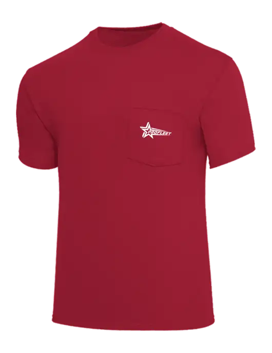 Core Blend Red Pocket T-Shirt w/ProFleet Logo