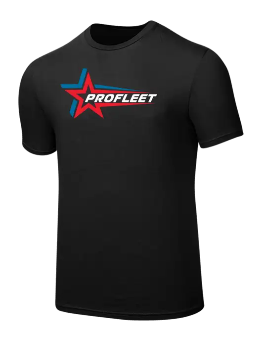 Seriously Soft Black T-Shirt w/ProFleet Logo