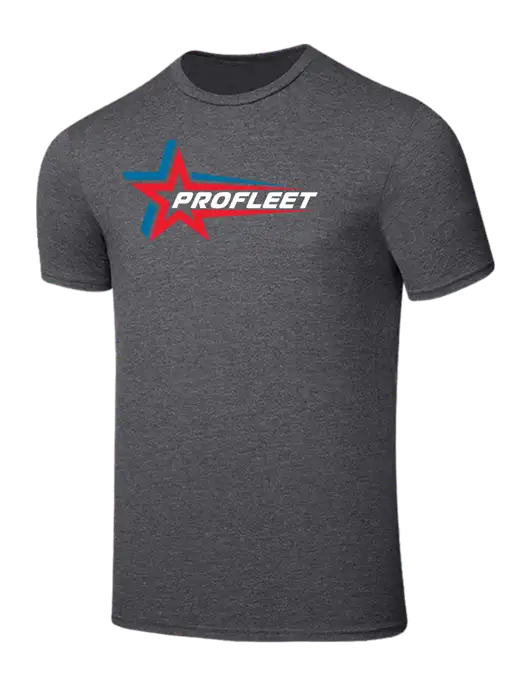Seriously Soft Heathered Charcoal T-Shirt w/ProFleet Logo