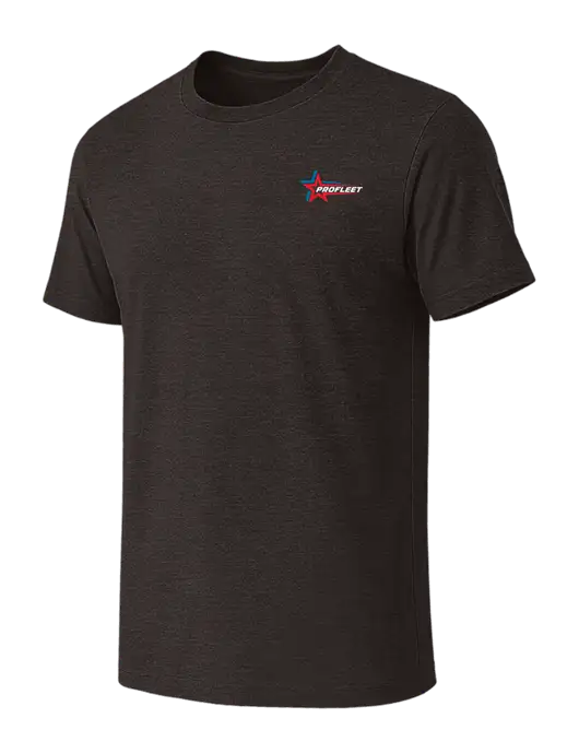 BELLA+CANVAS Dark Grey Heather CVC Short Sleeve Tee w/ProFleet Logo