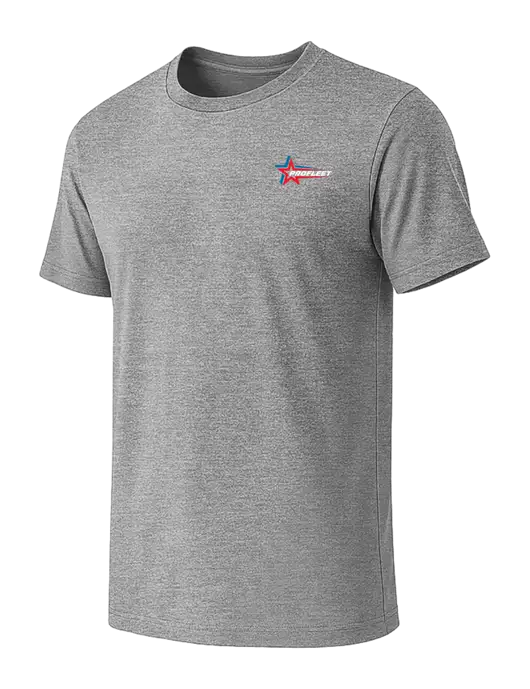 BELLA+CANVAS Heather Grey CVC Short Sleeve Tee w/ProFleet Logo