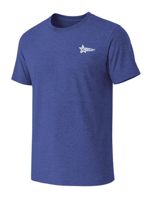 BELLA+CANVAS Heather Royal CVC Short Sleeve Tee w/ProFleet Logo