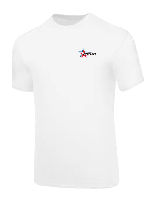 Core Blend White T-Shirt w/ProFleet Logo