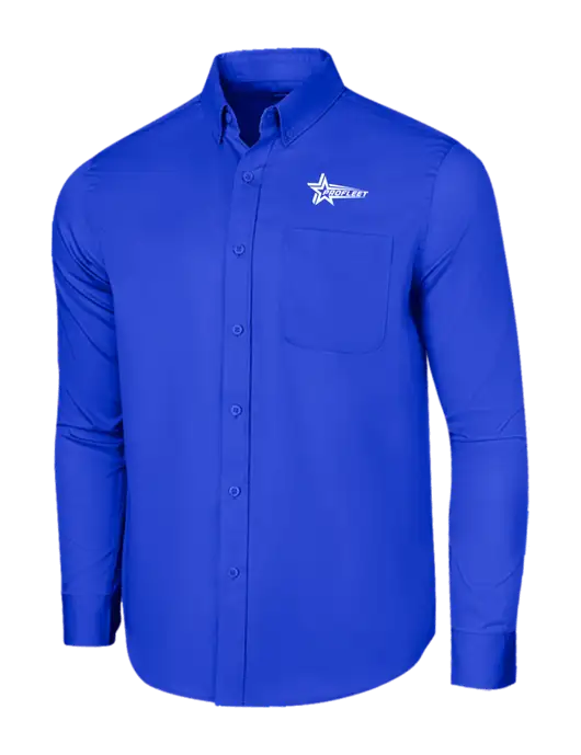 Long Sleeve Dark Royal Superpro React Twill Shirt w/ProFleet Logo