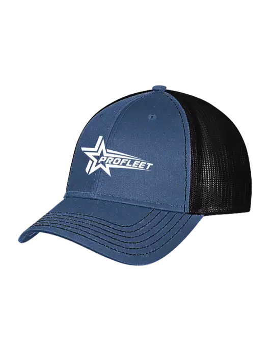 Dark Royal/Black Mesh Trucker Cap Snap Back w/ProFleet Logo