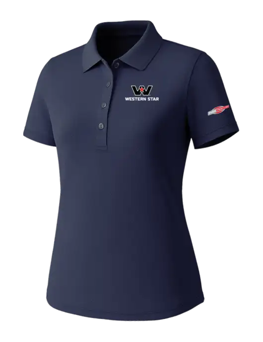 Callaway Womens Core Navy Performance Polo w/Western Star Logo, FYDA Logo