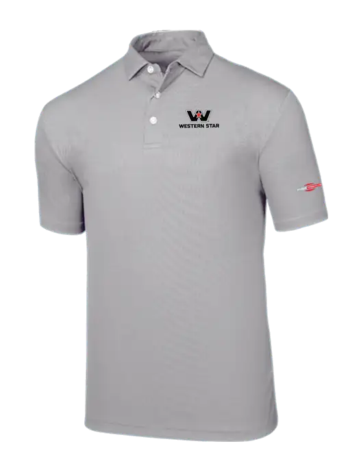 Callaway Birdseye Light Grey Polo w/Western Star Logo, FYDA Logo