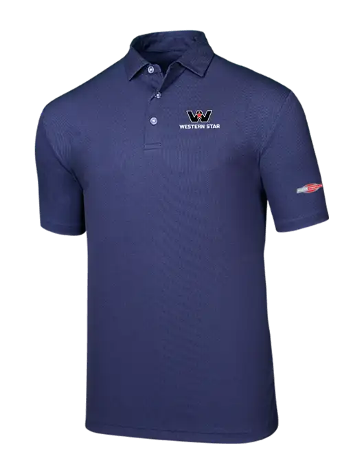 Callaway Birdseye Navy Polo w/Western Star Logo, FYDA Logo
