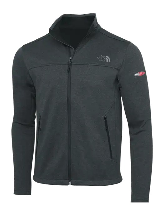 North Face Dark Grey Heather Ridgewall Soft Shell Jacket w/FYDA Logo