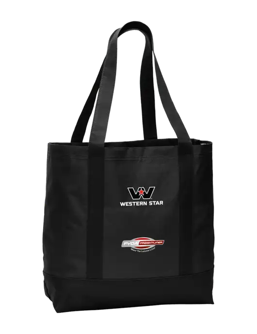 Carryall Black/Black Day Tote w/Western Star Logo, FYDA Logo