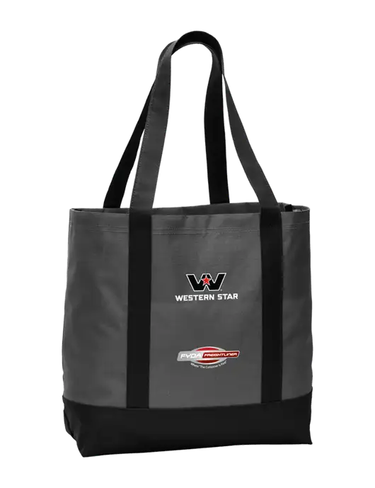 Carryall Charcoal/Black Day Tote Dark w/Western Star Logo, FYDA Logo