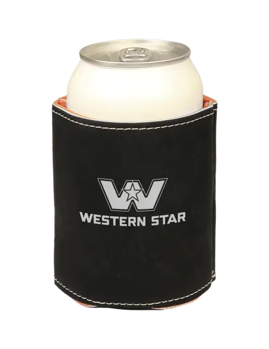 Black Leatherette Beverage Holder w/Western Star Logo, FYDA Logo